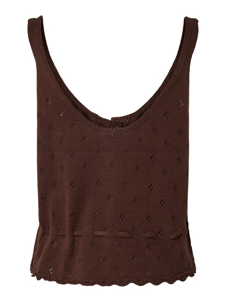 Pieces Pieces | Top Puka knitted chicory coffee