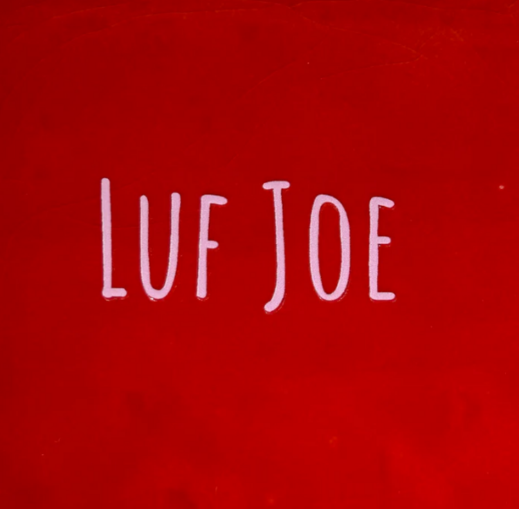 Yett Yett | Tegeltje luf joe rood/babyroze