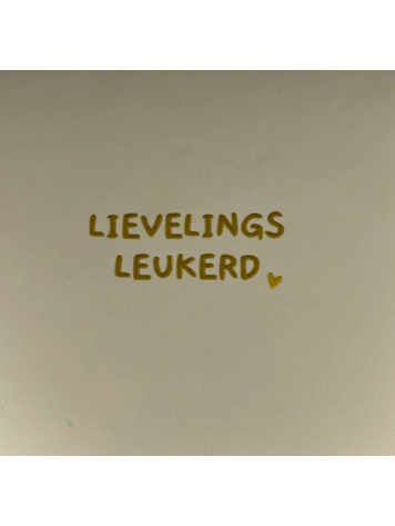 Yett Yett | Tegeltje lievelingsleukerd creme