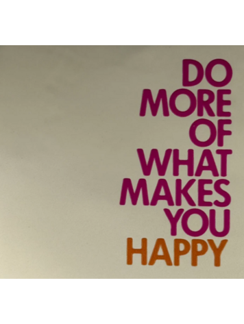 Yett Yett | Tegeltje do more makes you happy creme