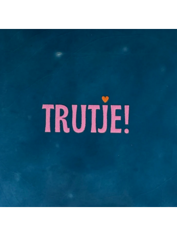 Yett Yett | Tegeltje trutje! donkerblauw