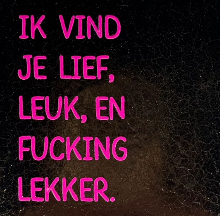 Yett Yett | Tegeltje ik vind je lief leuk en.. goud