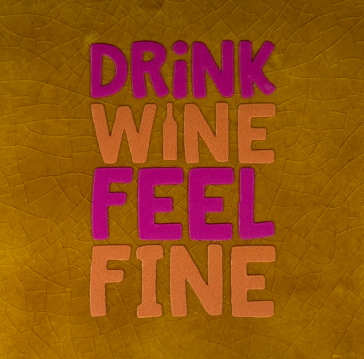 Yett Yett | Tegeltje drink wine feel fine oker