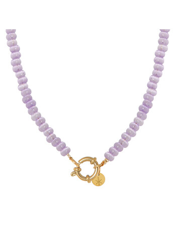 label Kiki Label Kiki | Ketting Mini purple gold