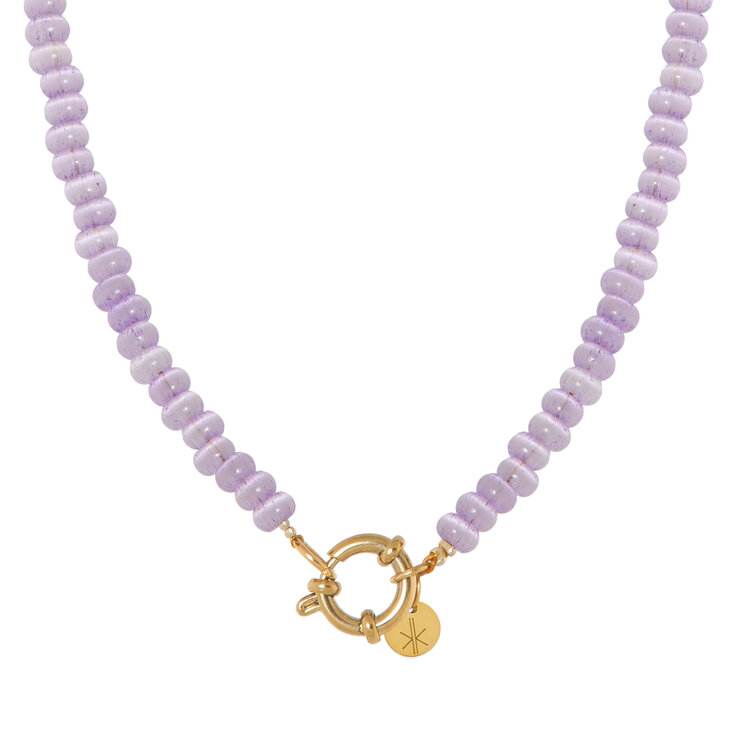 label Kiki Label Kiki | Ketting Mini purple gold