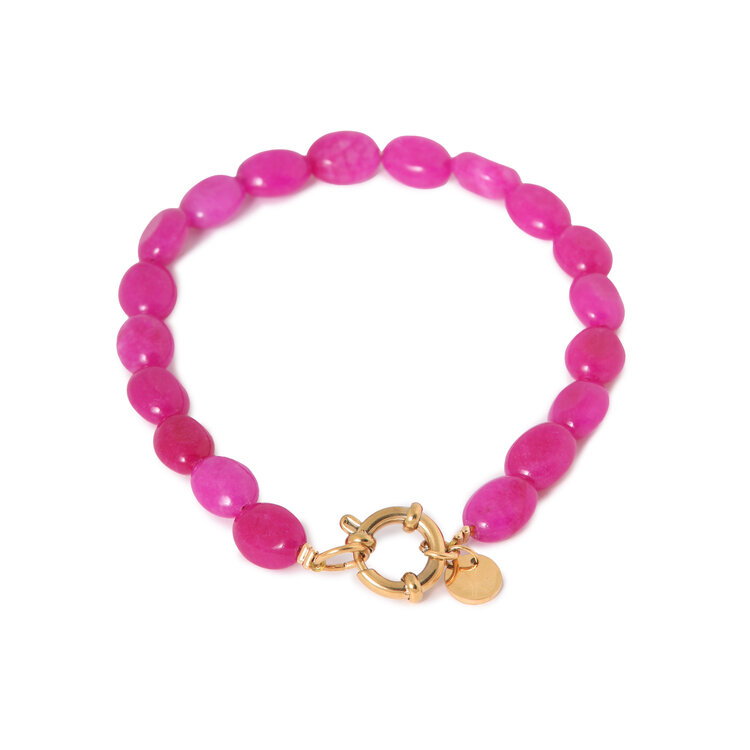 label Kiki Label Kiki | Armband Red velvet gold