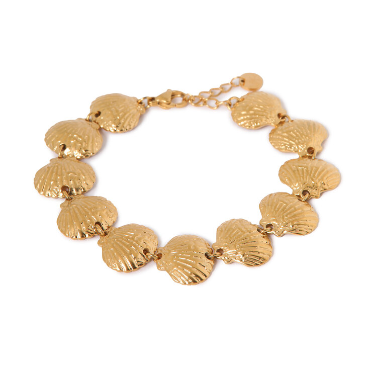 label Kiki Label Kiki | Armband Big shell gold