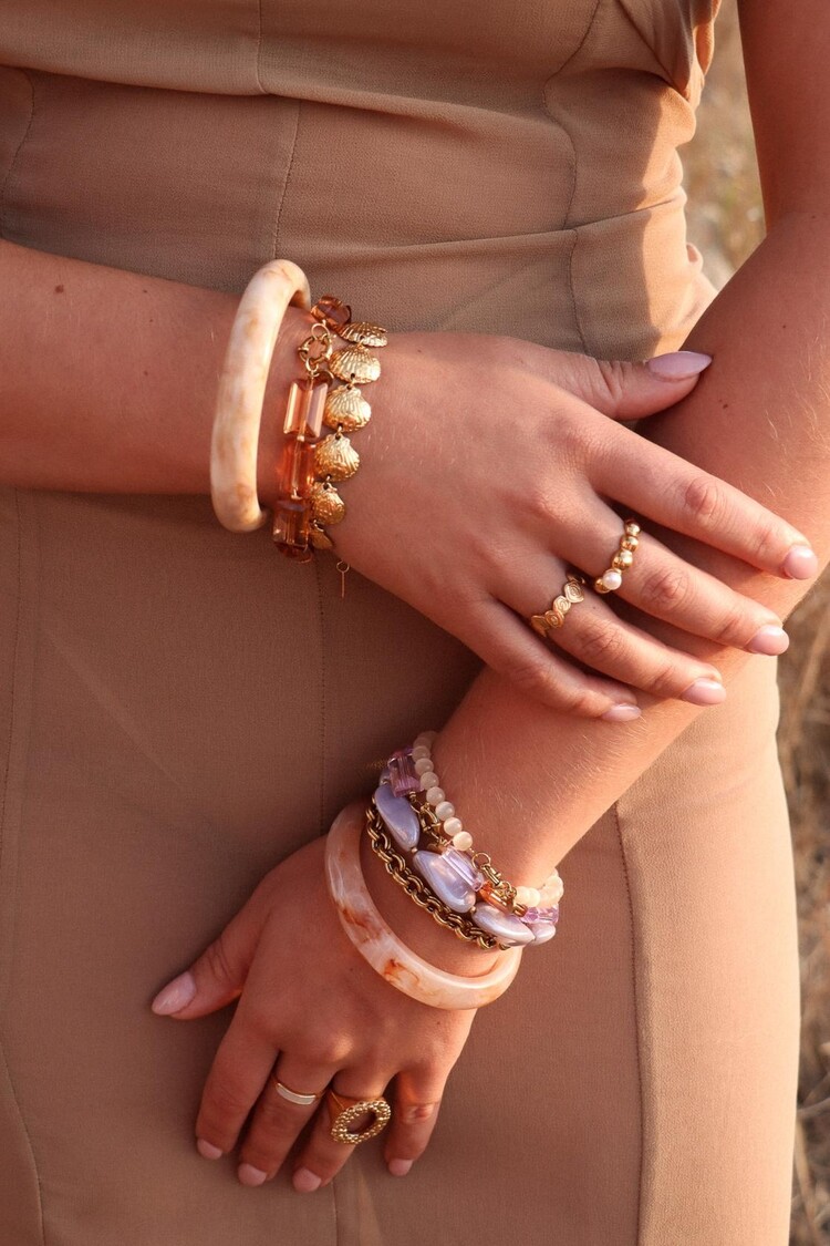 label Kiki Label Kiki | Armband Big shell gold