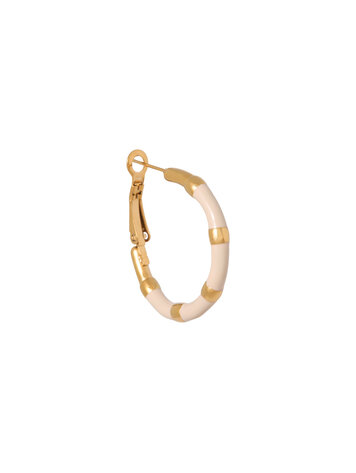 label Kiki Label Kiki | Oorbellen Beige hoola gold
