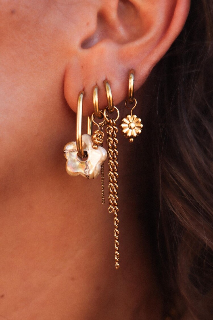 label Kiki Label Kiki | Oorbellen Golden bloom gold