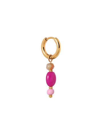 label Kiki Label Kiki | Oorbellen Ibiza pink gold
