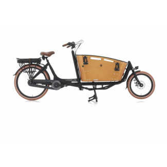 Vogue Elektrische bakfiets twee wielen Carry zwart/bruin 481 Watt