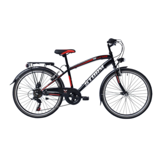 Wings STORM BOY 22 INCH 6 SPEED BLACK RED