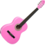 Eko Klassieke gitaar 4/4 Eko Studio Series CS-10 Roze met tas