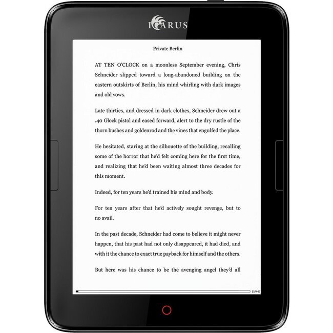 Icarus E654BK e-book reader Touchscreen 8 GB Wifi Zwart