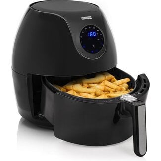 Princess Digitale Family Airfryer XXL 182050 - Heteluchtfriteuse - Groot 5,2 liter - Inclusief gratis bakvorm - 7 voorgeprogrammeerde programma's - 1700 W - Zwart