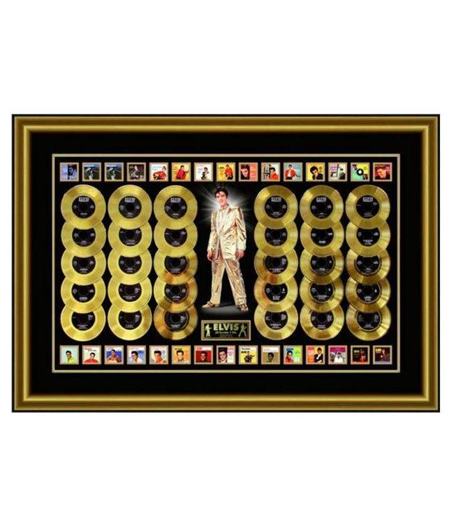 Elvis Presley - 30 Gouden Platen (45") Van Zijn Nummer 1 Hits 24KT Gelimiteerde Oplage van 100