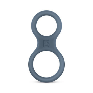 Boners Boners Silicone Cock Ring And Ball Stretcher - Grey