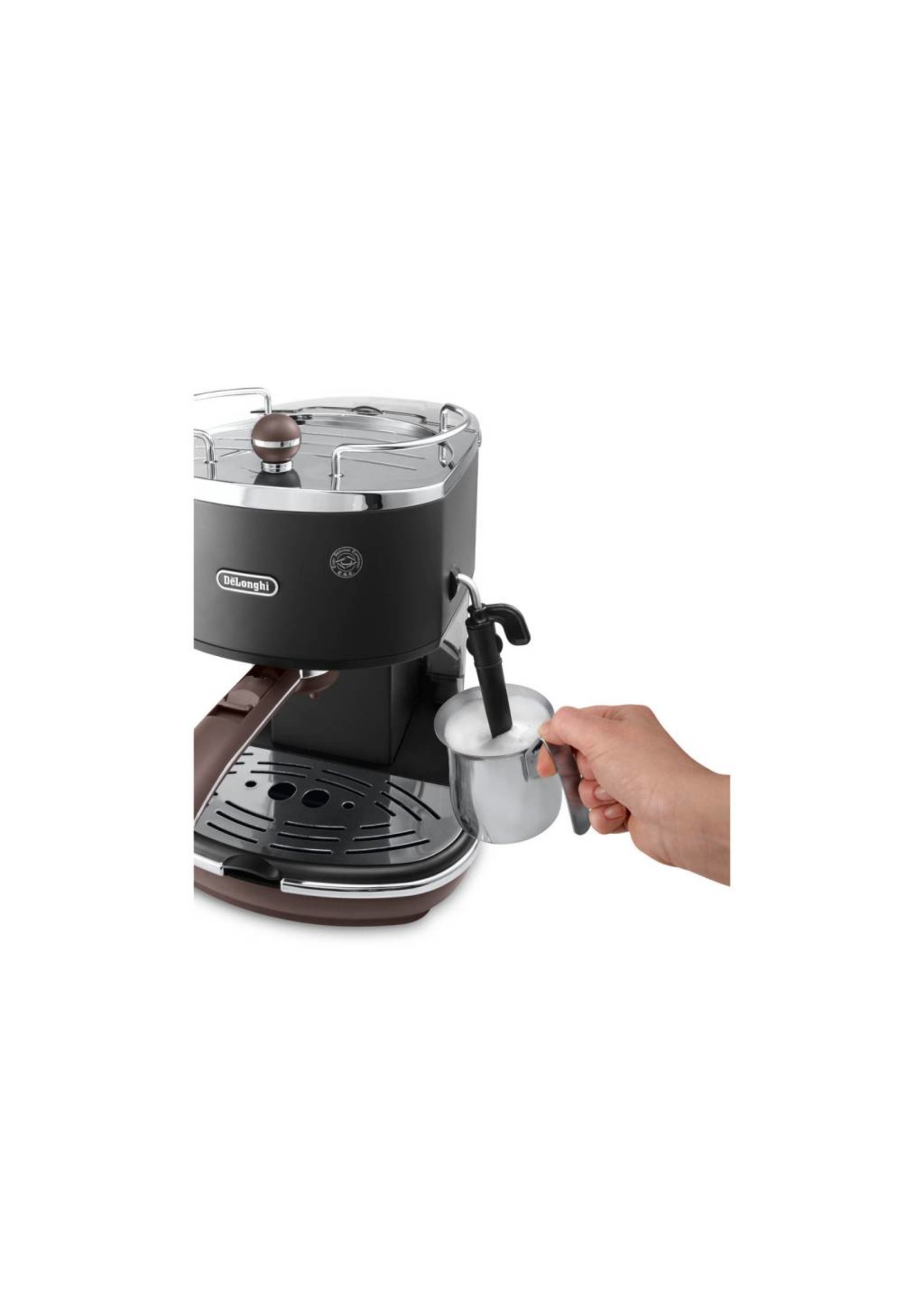 DeLonghi Icona Vintage Espresso machine 1.4l 2kopjes Zwart XXLDEALS