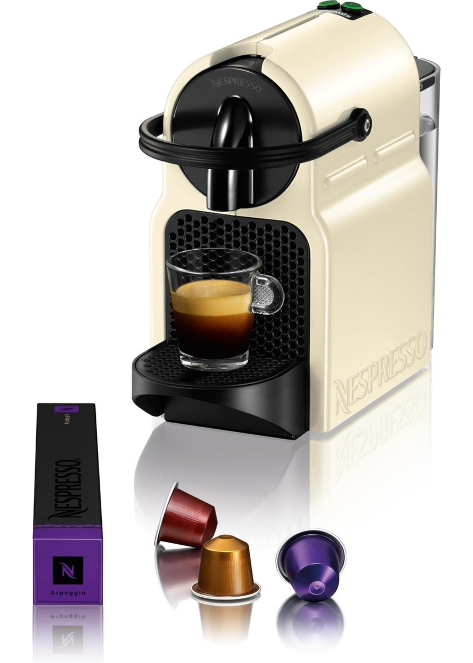 Samengesteld convergentie spoel Nespresso Magimix Inissia EN80.CW - Koffiecupmachine - Vanilla Cream -  XXLDEALS