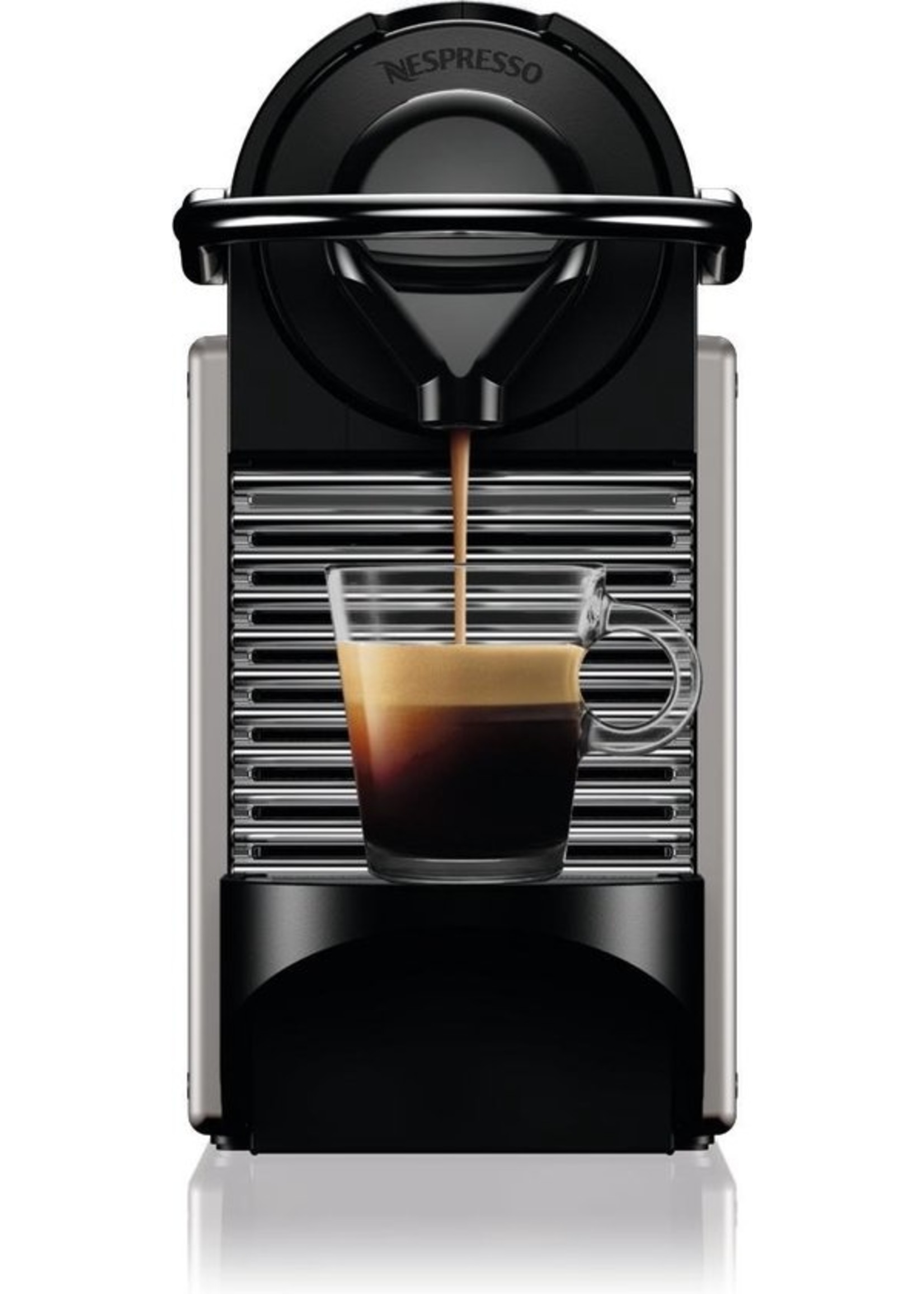 Krups Nespresso Pixie XN304T - Koffiecupmachine - Titanium - XXLDEALS
