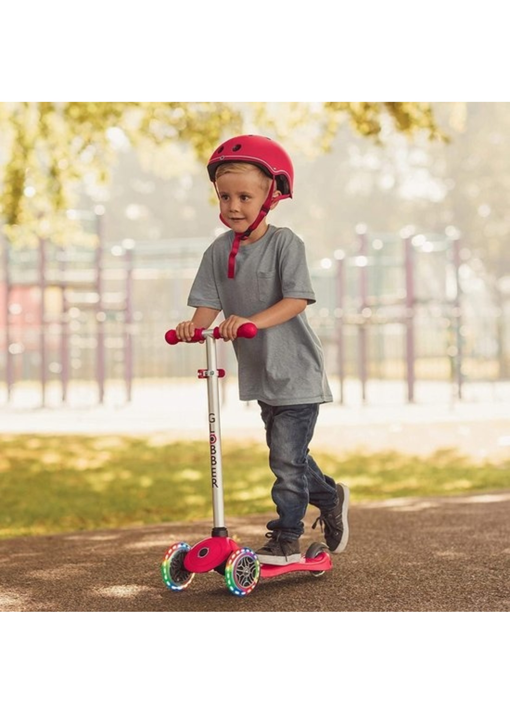 Globber GLOBBER - Scooter - PRIMO LIGHTS V2 - Red (423-102-3) - XXLDEALS