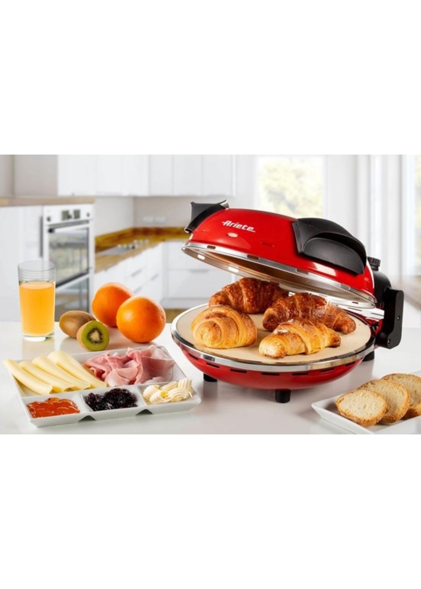Ariete Ariete De Gennaro Elektrische Pizza Oven 1200 Watt - Inclusief Timer  - Rood - XXLDEALS