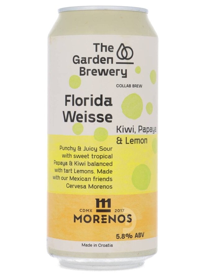 The Garden Brewery - Florida Weisse: Kiwi, Papaya & Lemon