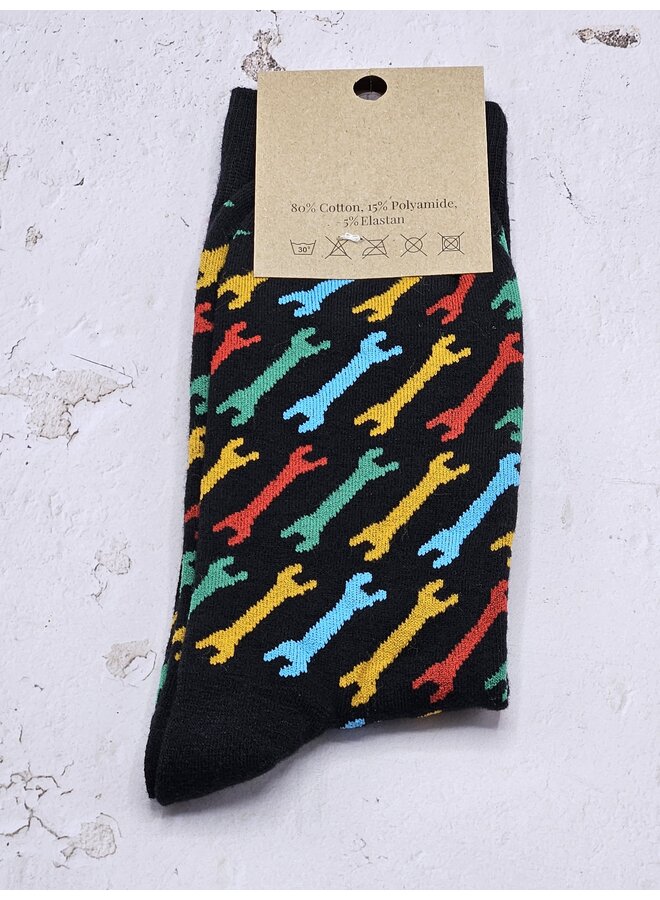 Moersleutel - Socks Black - size 43-46