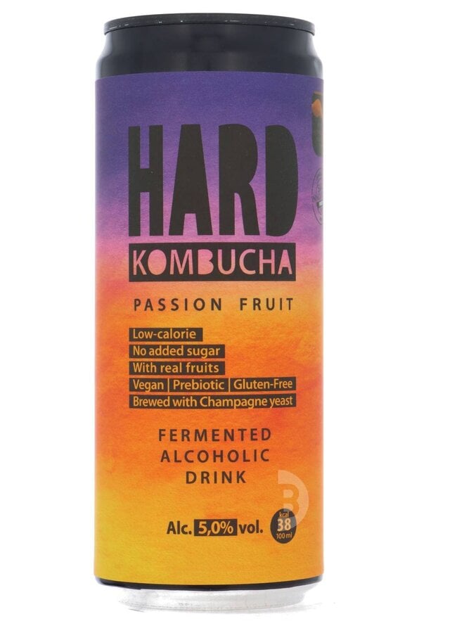Rudy's Kombucha - HARD Passion Fruit