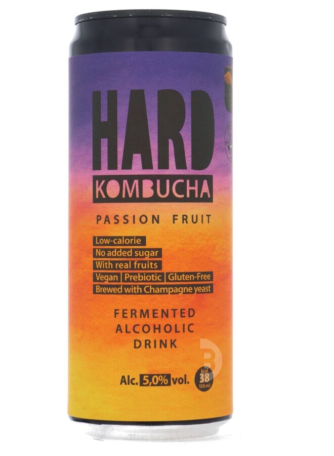 Rudy's Kombucha - HARD Passion Fruit