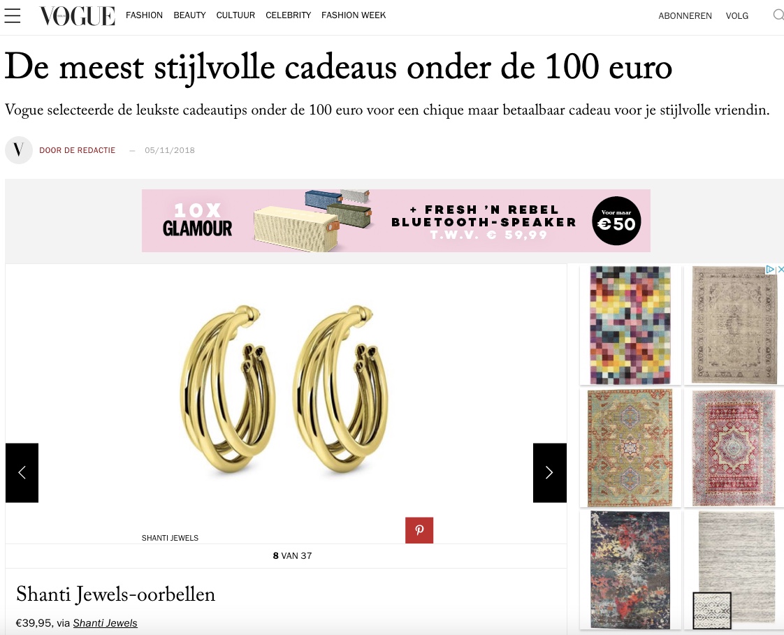 Shanti Jewels in de Vogue