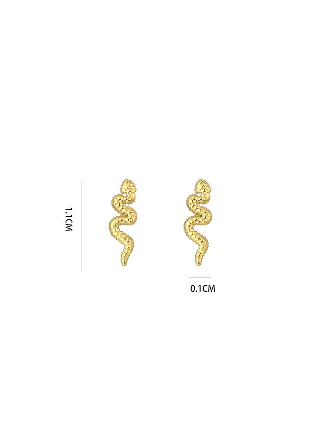 Earrings - Snake Studs