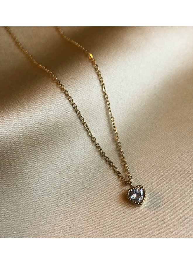 Necklace - Small Diamond Heart