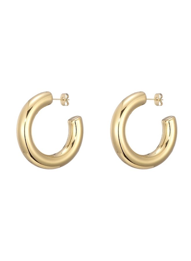 Oorbellen -  Statement Thick Hoops