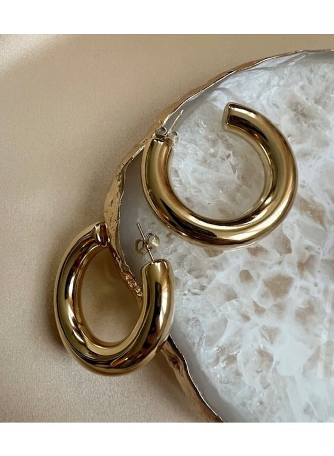 Earrings - Statement Thick Hoops