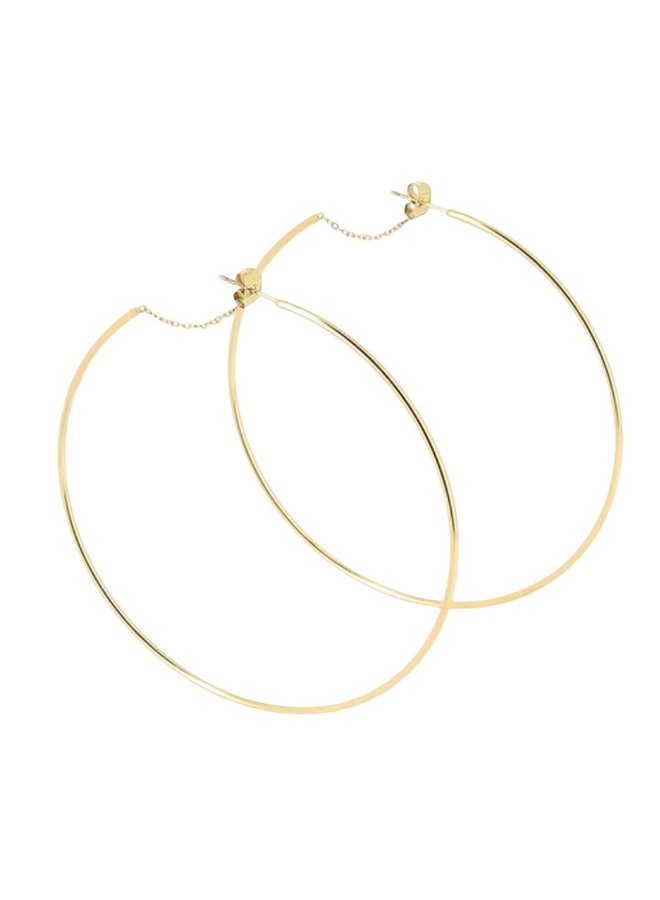 Oorbellen - The Biggest Thin Hoops 9 cm