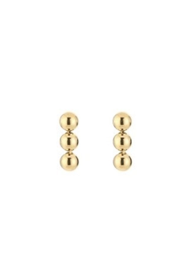 Earrings - Tripple Balls Studs