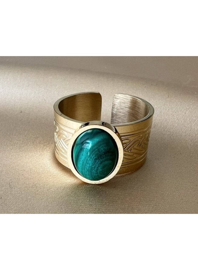 Ring - Tulum Malachite