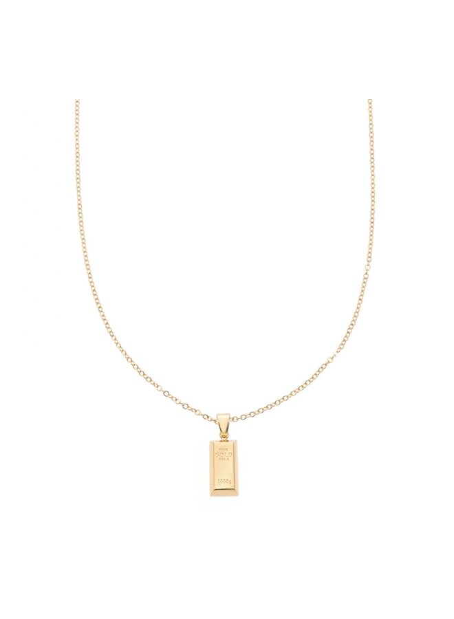 Necklace - Gold Bar