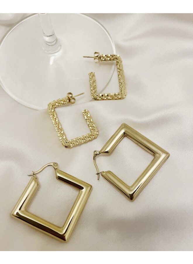 Earrings - Party Rectangle