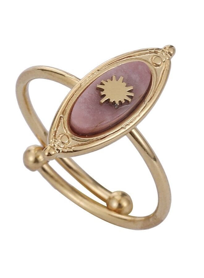 Ring - Pink Star Agate