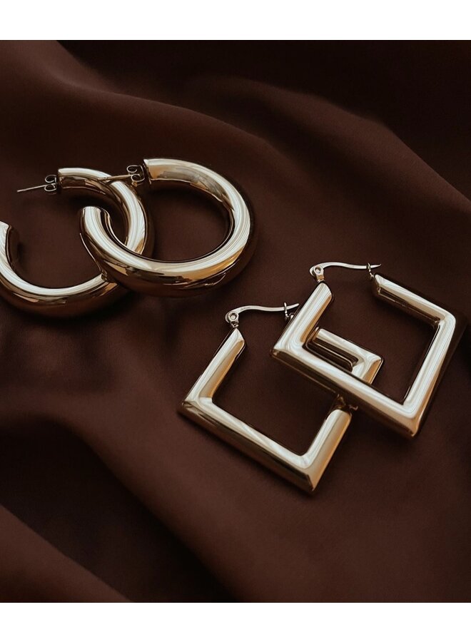Earrings - Statement Thick Hoops