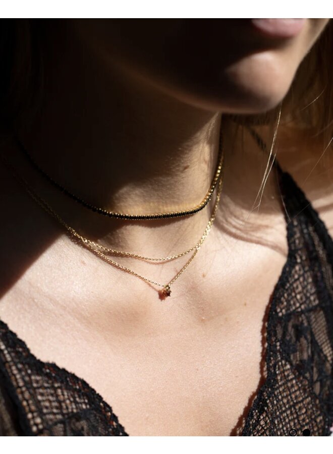 Necklace - Double Chain Diamond