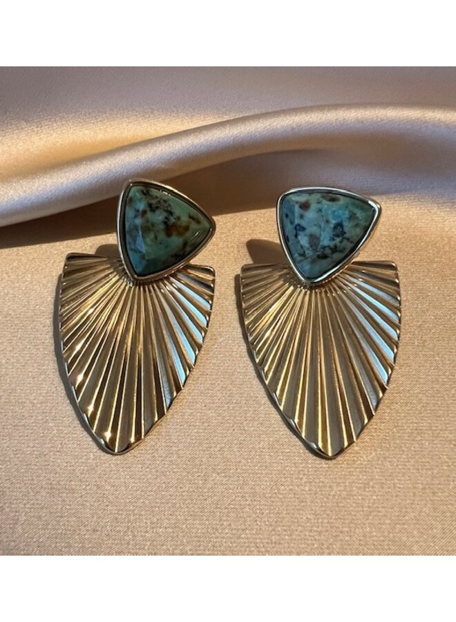 Earrings - Soho African Turquoise