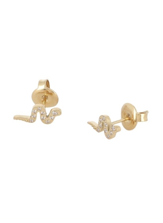 Oorbellen - Diamond Snake Studs