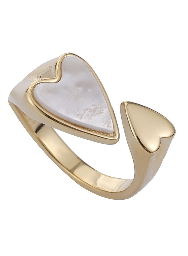 Ring - Heart Parelmoer