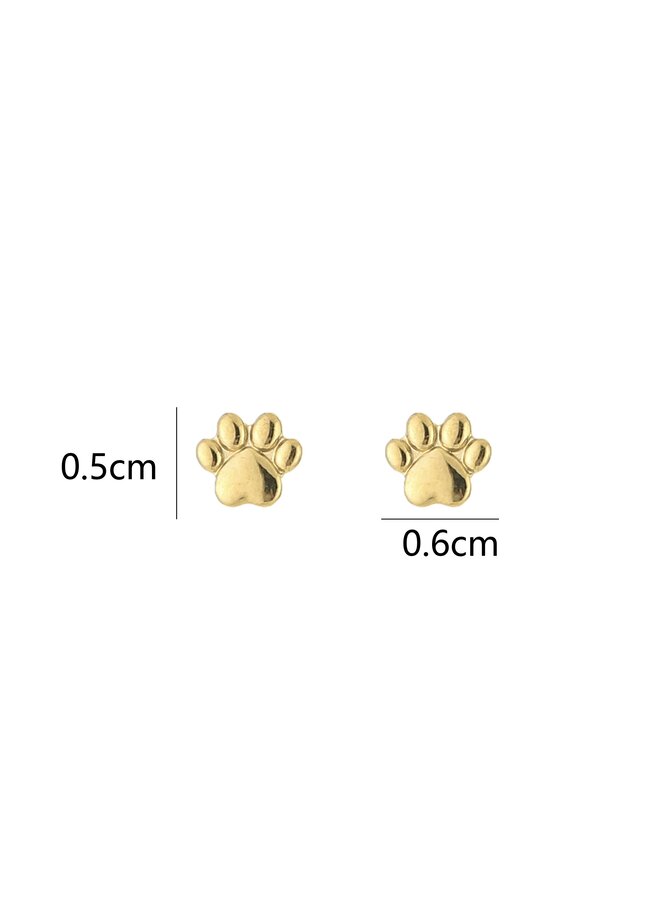 Earrings - Little Dog / Cat Feet Studs