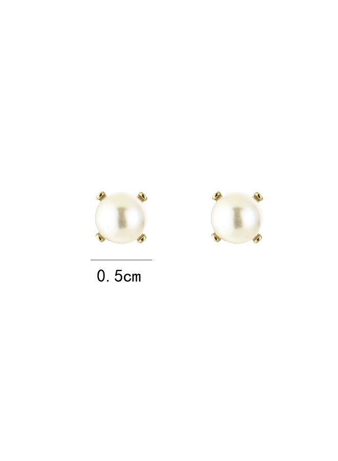 Earrings - Small Pearl Studs