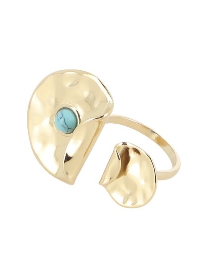 Ring - Mae Howlite Blue